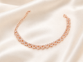 Rose Gold Heart Link Bracelet